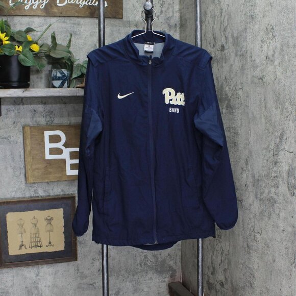 Nike Other - Nike Mens Pitt Panthers Pittsburgh Band Mesh Lined Windbreaker Jacket Navy M